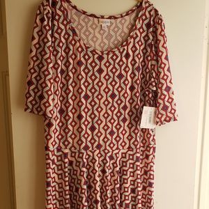 BRAND NEW WITH TAGS LULA ROE NICOLE DRESS SIZE 3X